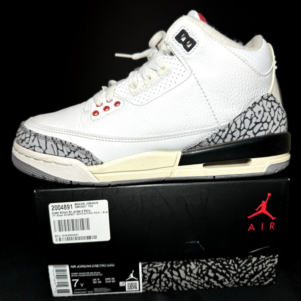Jordan White and Gray Sneakers